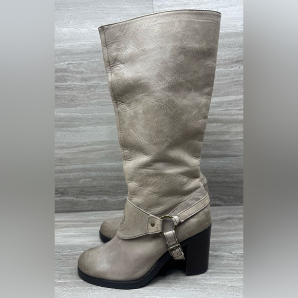 Lauren Ralph Lauren Delsa Knee-High Stacked Heel Boots Womens Size 6.5 - Picture 3 of 13